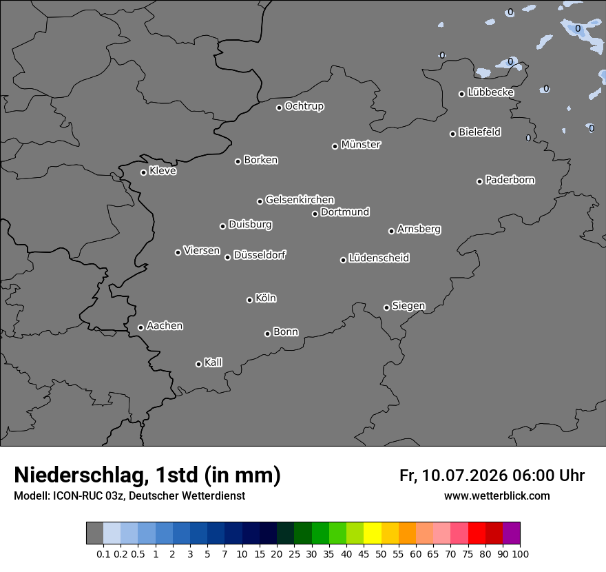 Modellkarte ICON-RUC – precip – nrw