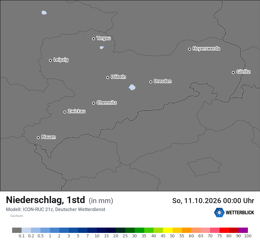 Modellkarte ICON-RUC – precip – sn
