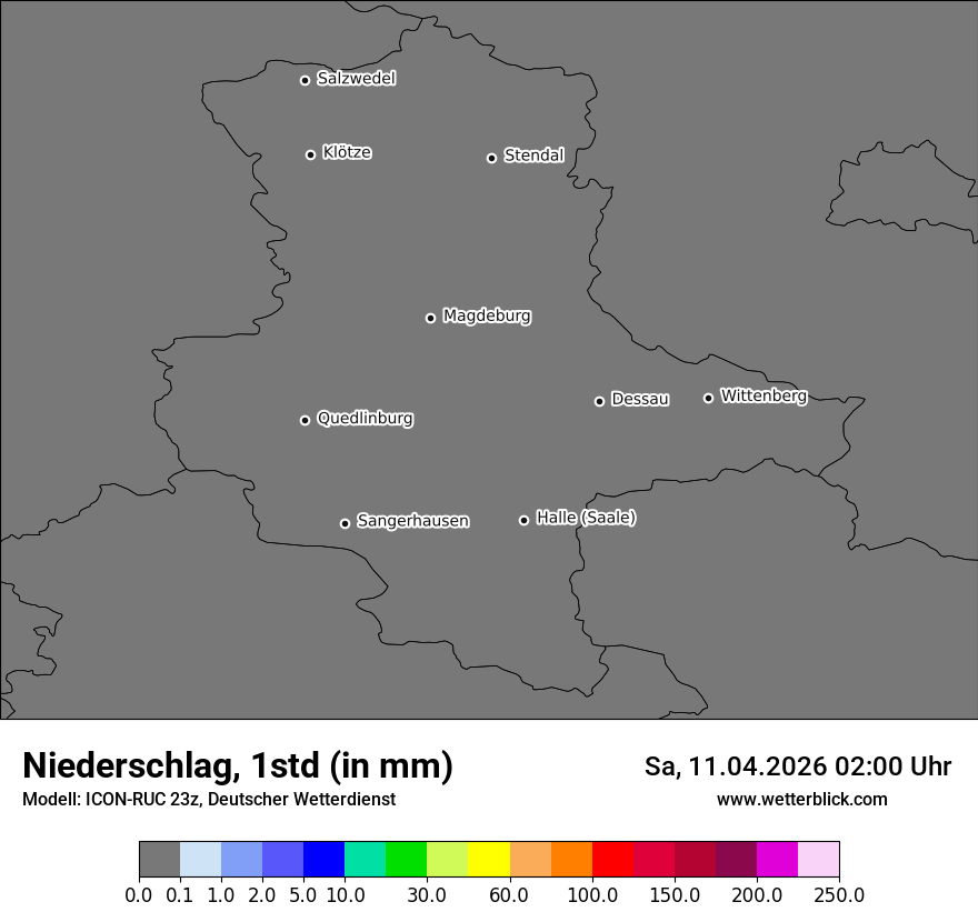 Modellkarte ICON-RUC – precip – st
