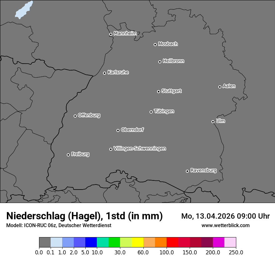 Modellkarte ICON-RUC – prg_gsp – bw