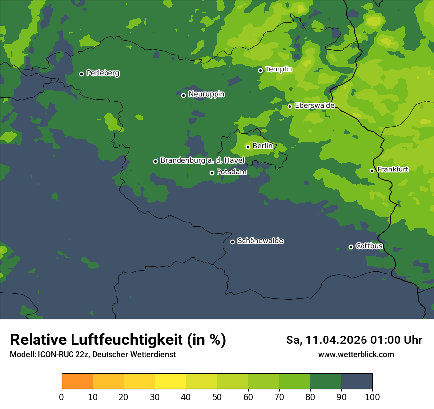 Modellkarte ICON-RUC – relhum – bb
