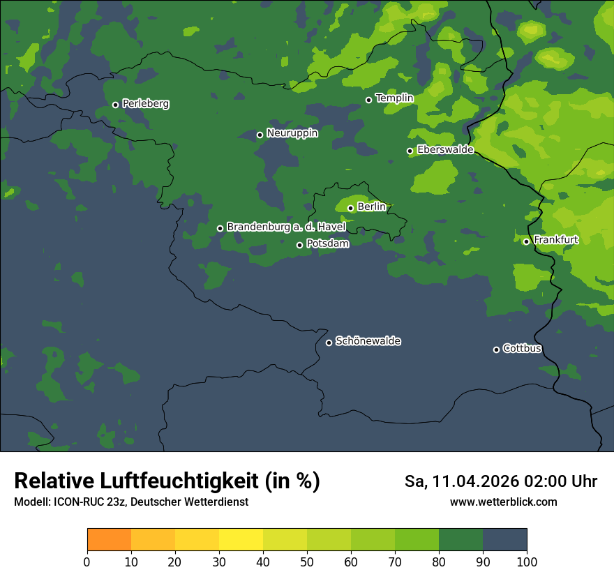 Modellkarte ICON-RUC – relhum – bb
