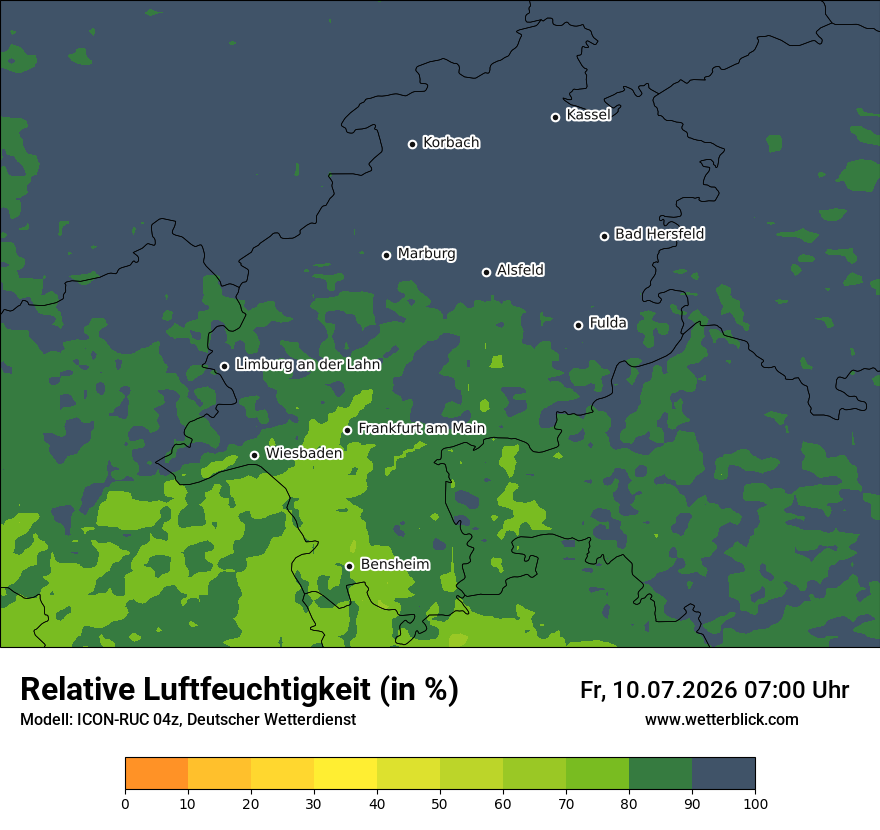 Modellkarte ICON-RUC – relhum – he