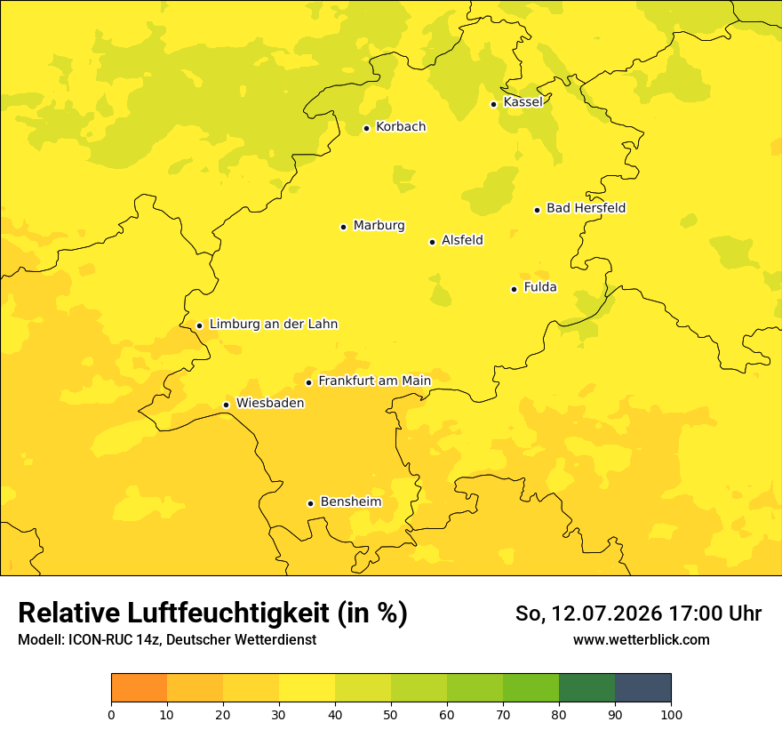 Modellkarte ICON-RUC – relhum – he