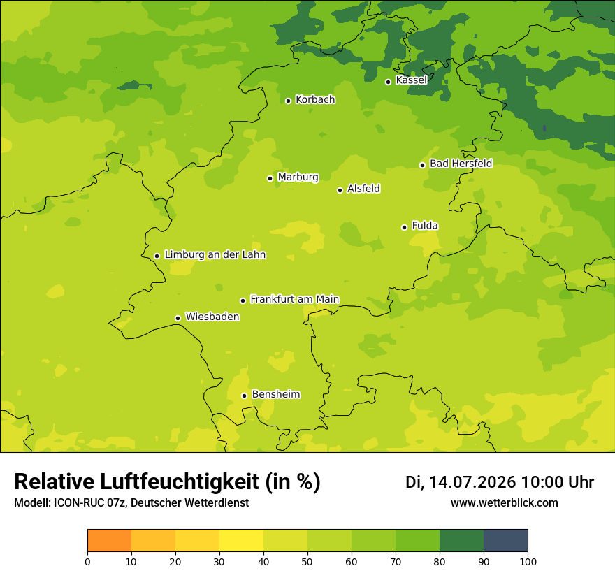 Modellkarte ICON-RUC – relhum – he