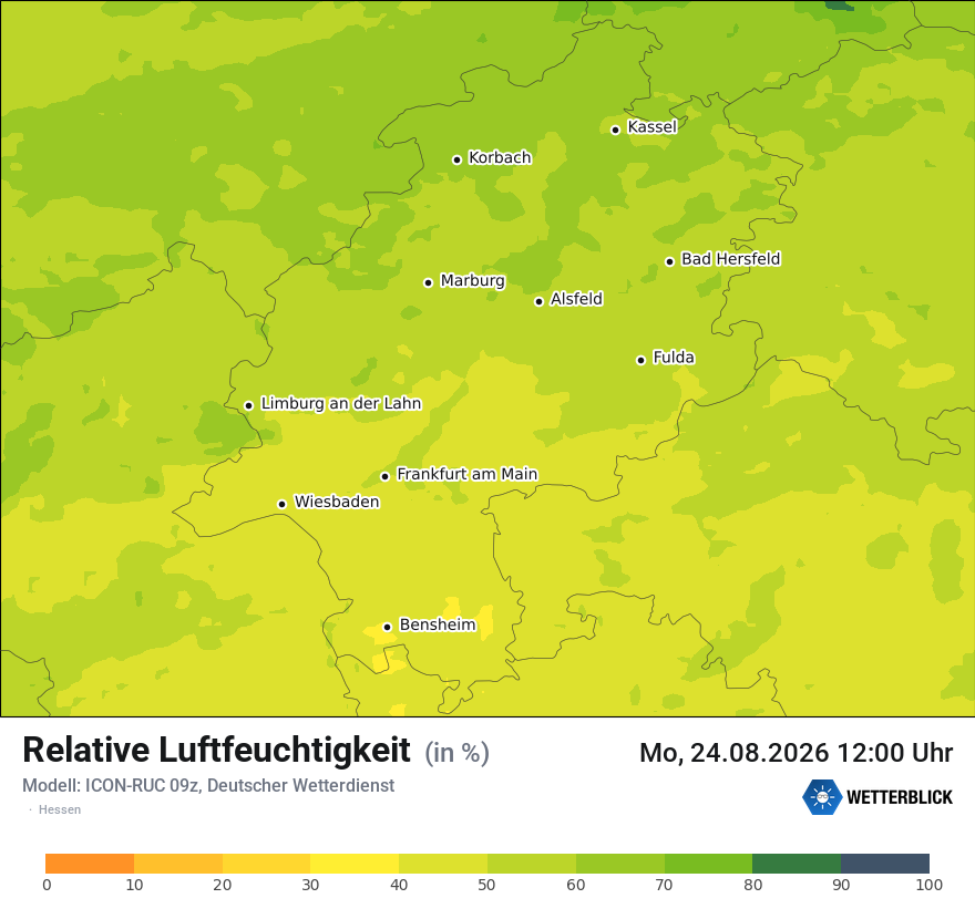 Modellkarte ICON-RUC – relhum – he