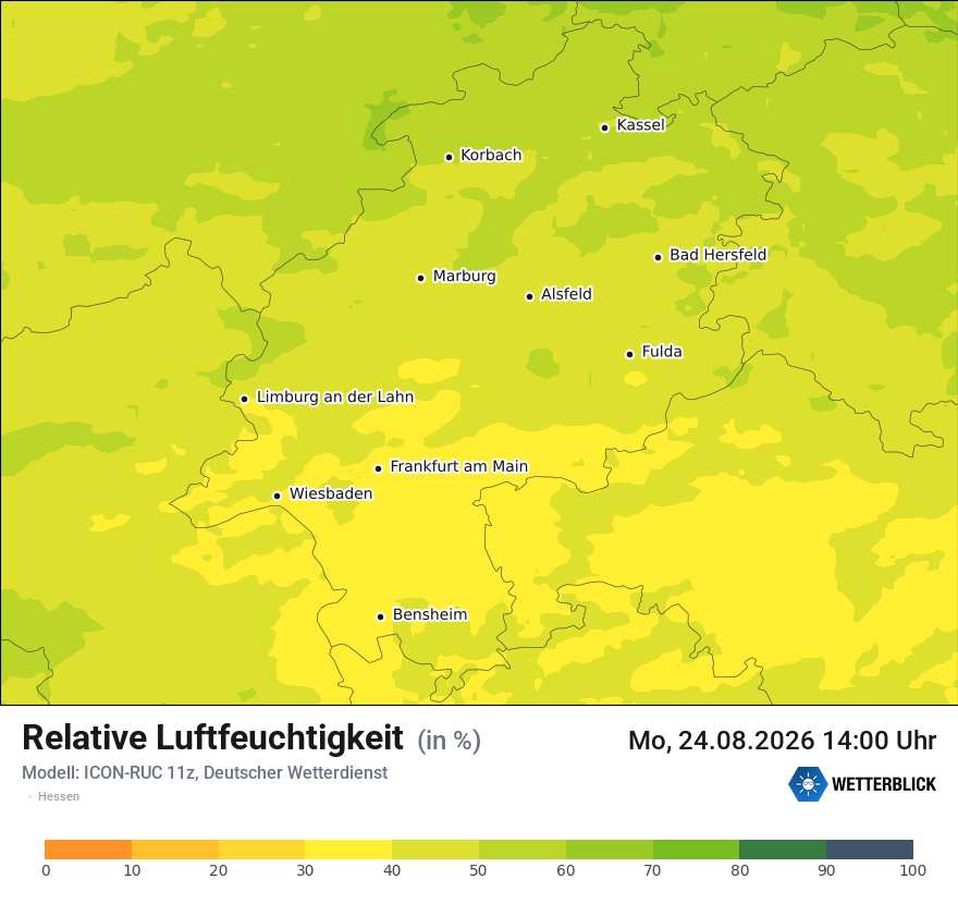 Modellkarte ICON-RUC – relhum – he