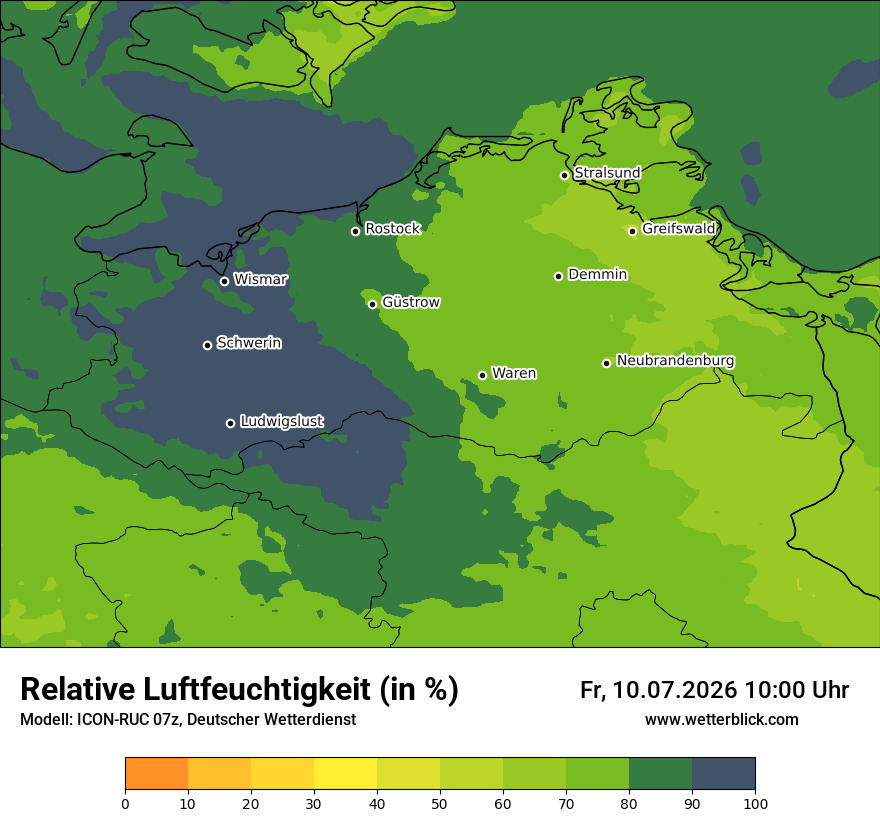 Modellkarte ICON-RUC – relhum – mv