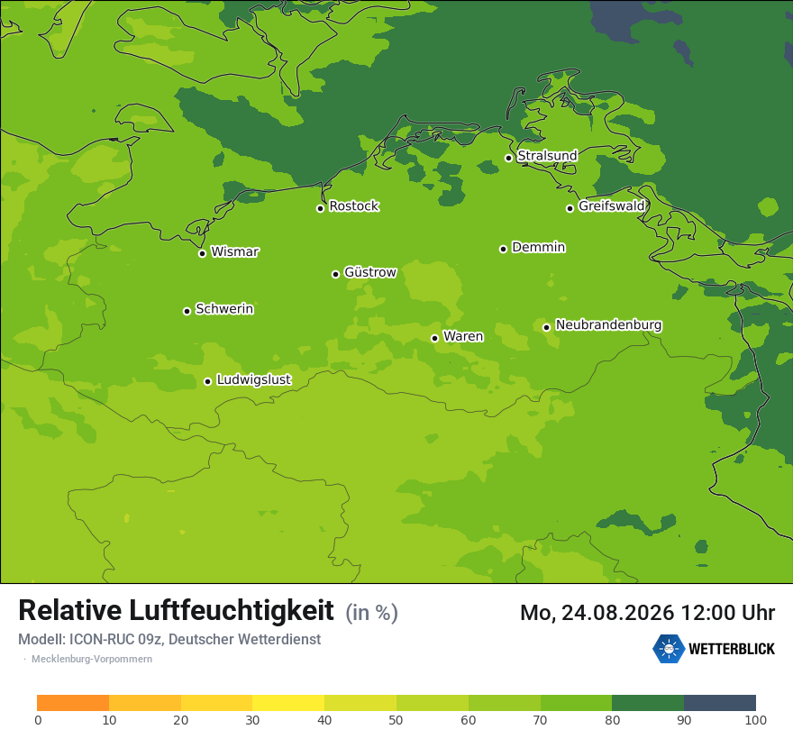 Modellkarte ICON-RUC – relhum – mv