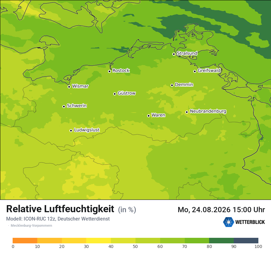 Modellkarte ICON-RUC – relhum – mv