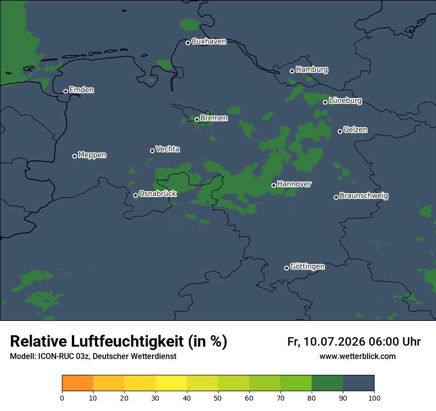 Modellkarte ICON-RUC – relhum – ni