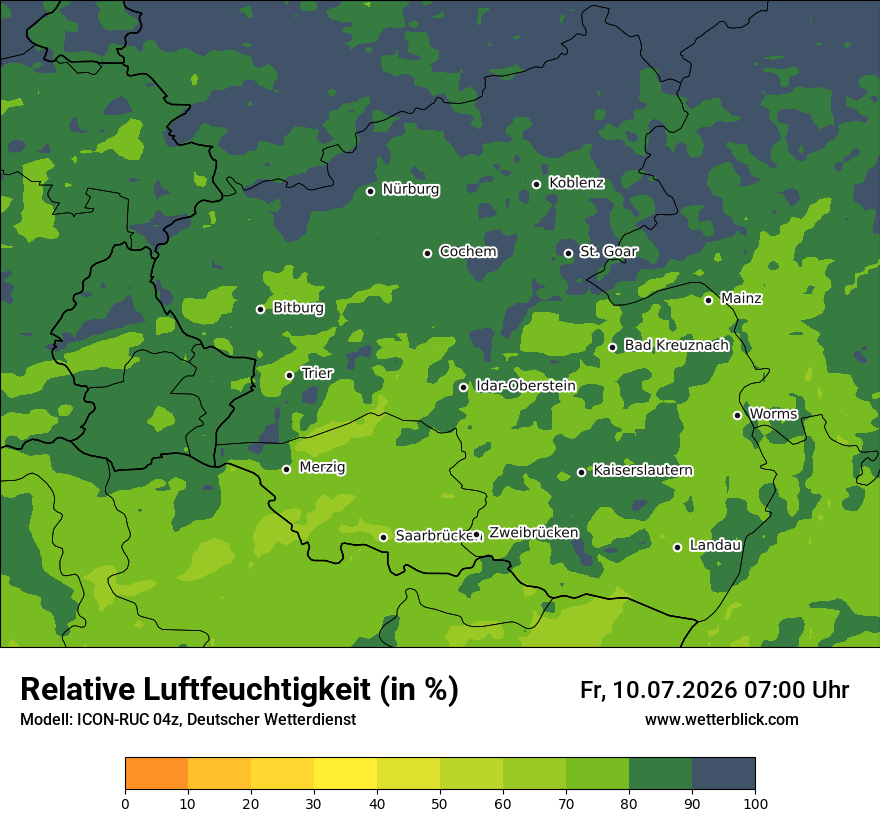 Modellkarte ICON-RUC – relhum – rp