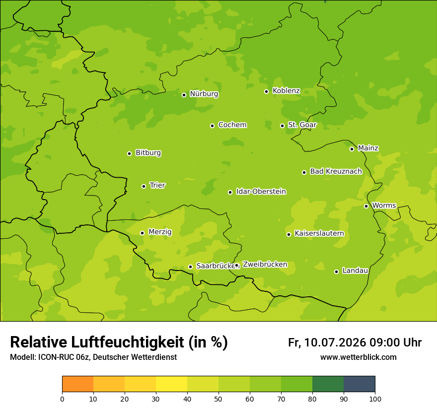 Modellkarte ICON-RUC – relhum – rp