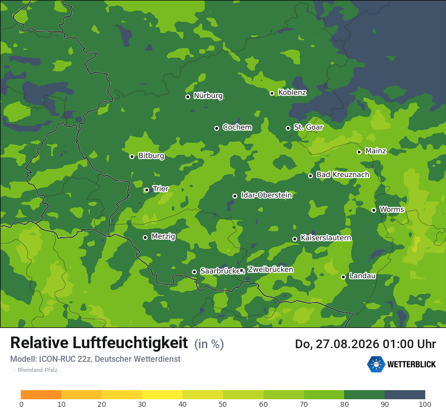 Modellkarte ICON-RUC – relhum – rp