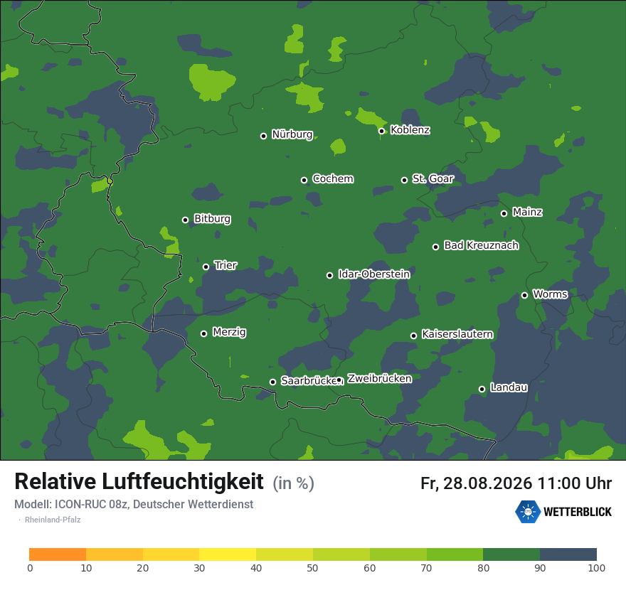 Modellkarte ICON-RUC – relhum – rp