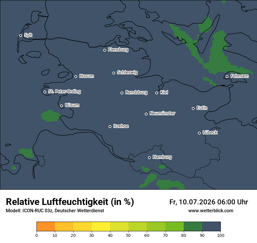 Modellkarte ICON-RUC – relhum – sh