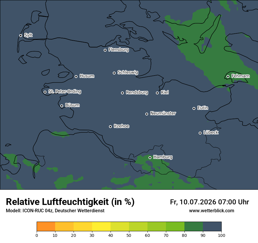 Modellkarte ICON-RUC – relhum – sh