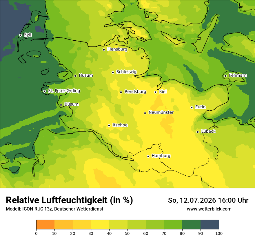 Modellkarte ICON-RUC – relhum – sh