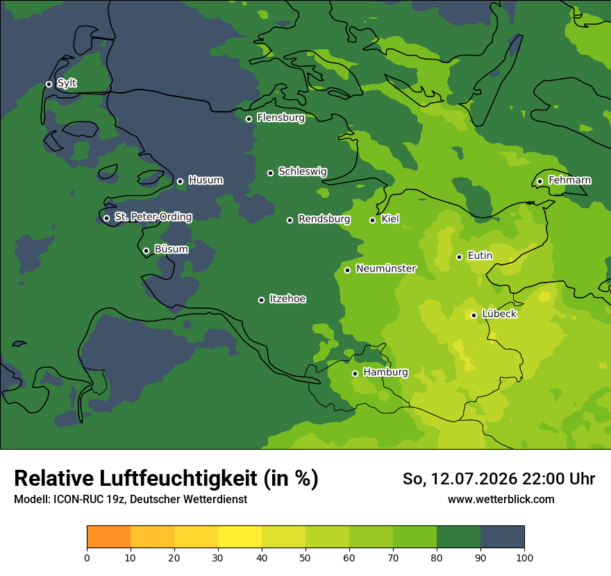 Modellkarte ICON-RUC – relhum – sh
