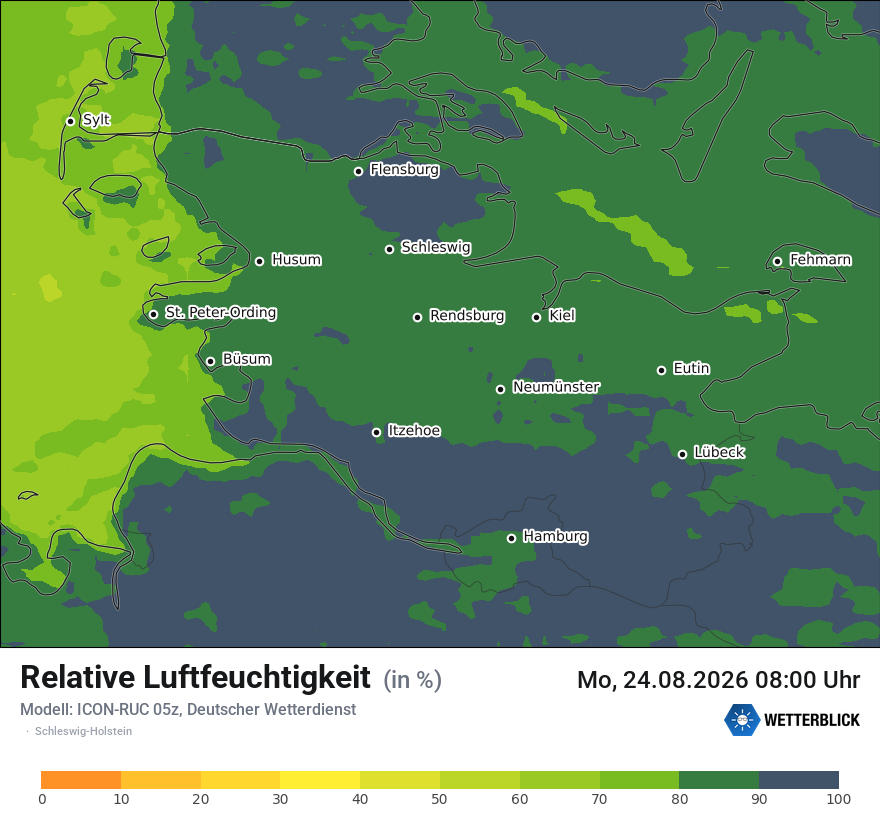 Modellkarte ICON-RUC – relhum – sh