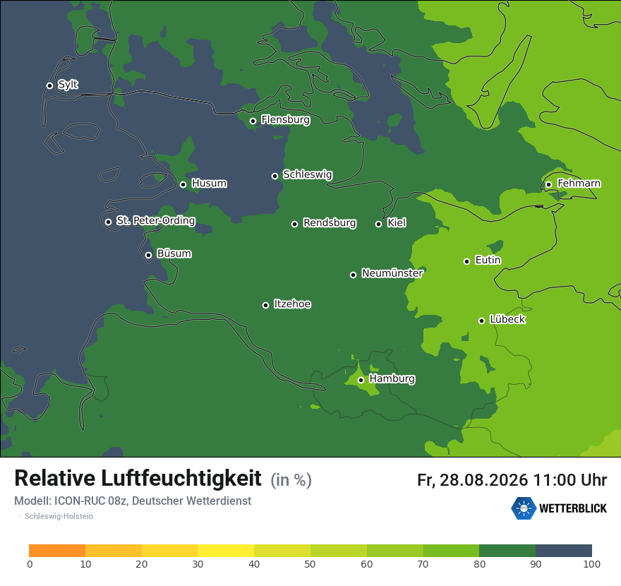 Modellkarte ICON-RUC – relhum – sh