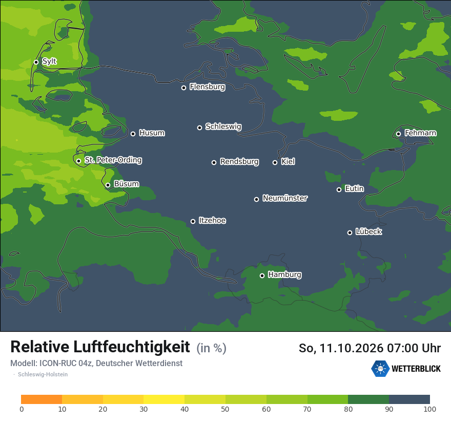 Modellkarte ICON-RUC – relhum – sh