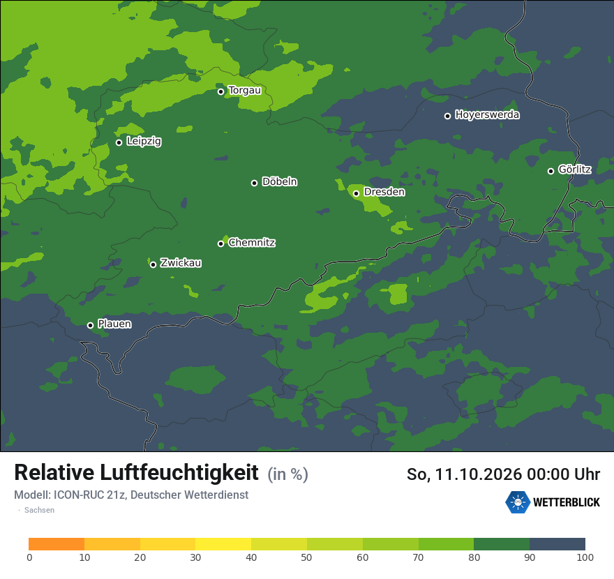 Modellkarte ICON-RUC – relhum – sn