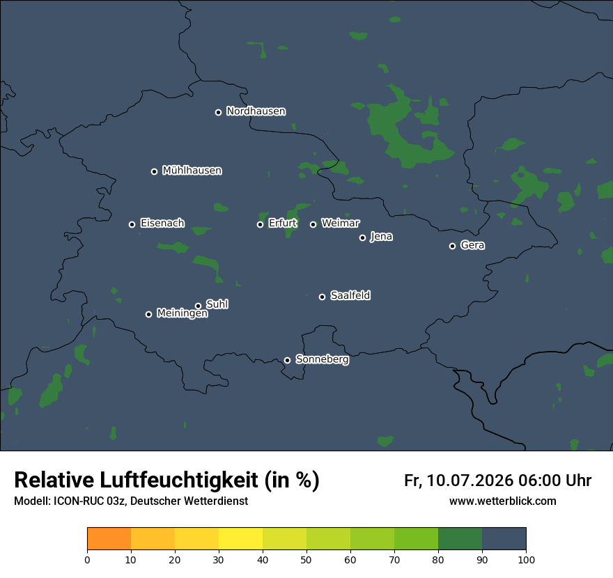 Modellkarte ICON-RUC – relhum – th