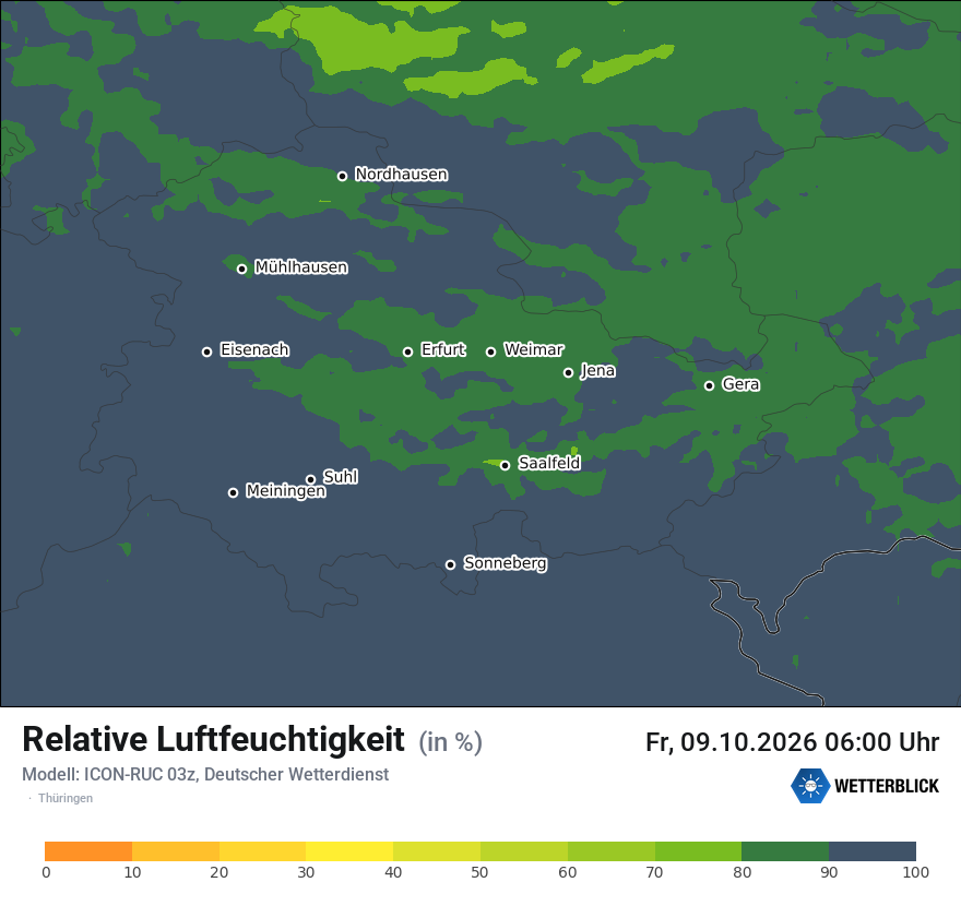 Modellkarte ICON-RUC – relhum – th
