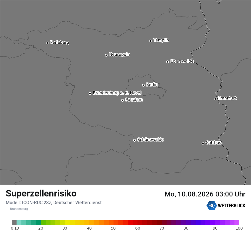 Modellkarte ICON-RUC – superzellenrisiko – bb