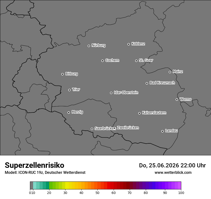 Modellkarte ICON-RUC – superzellenrisiko – rp