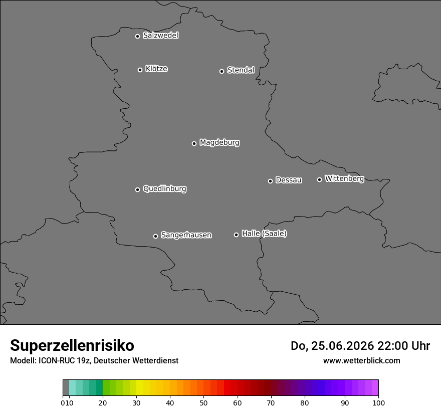 Modellkarte ICON-RUC – superzellenrisiko – st