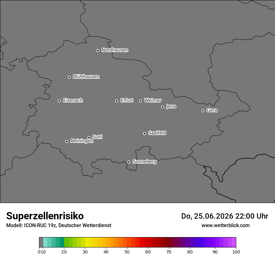 Modellkarte ICON-RUC – superzellenrisiko – th