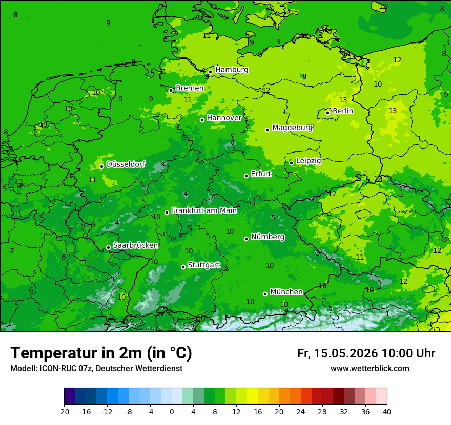 Wetterbild ICON-RUC