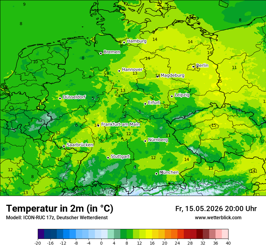 Wetterbild ICON-RUC