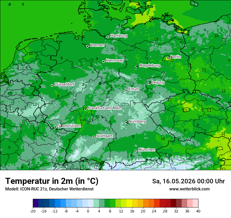 Wetterbild ICON-RUC