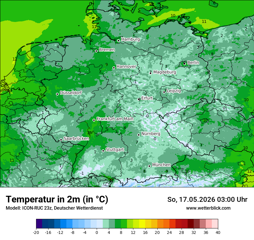 Wetterbild ICON-RUC