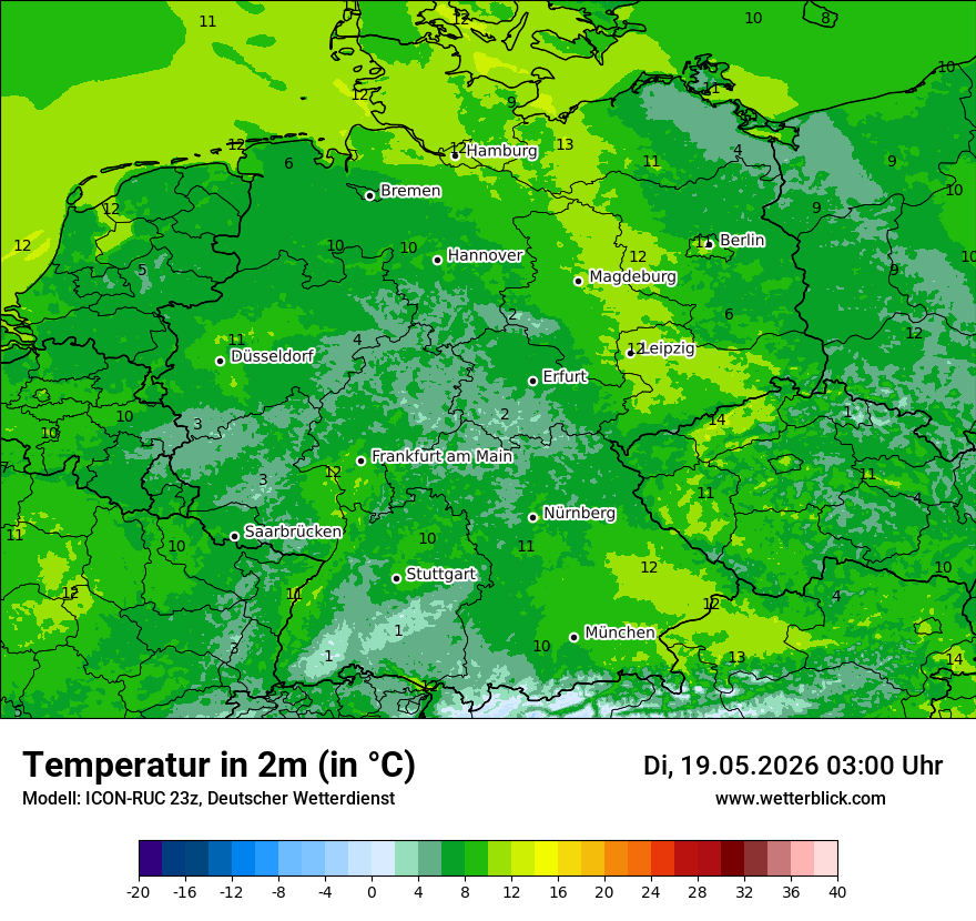 Wetterbild ICON-RUC