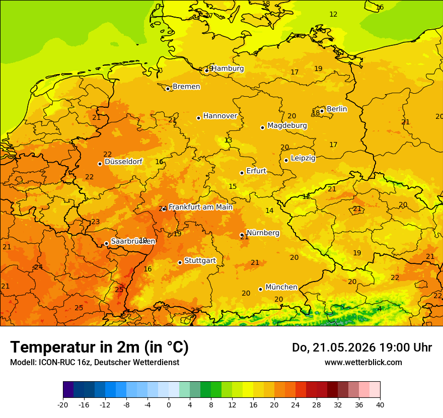 Wetterbild ICON-RUC