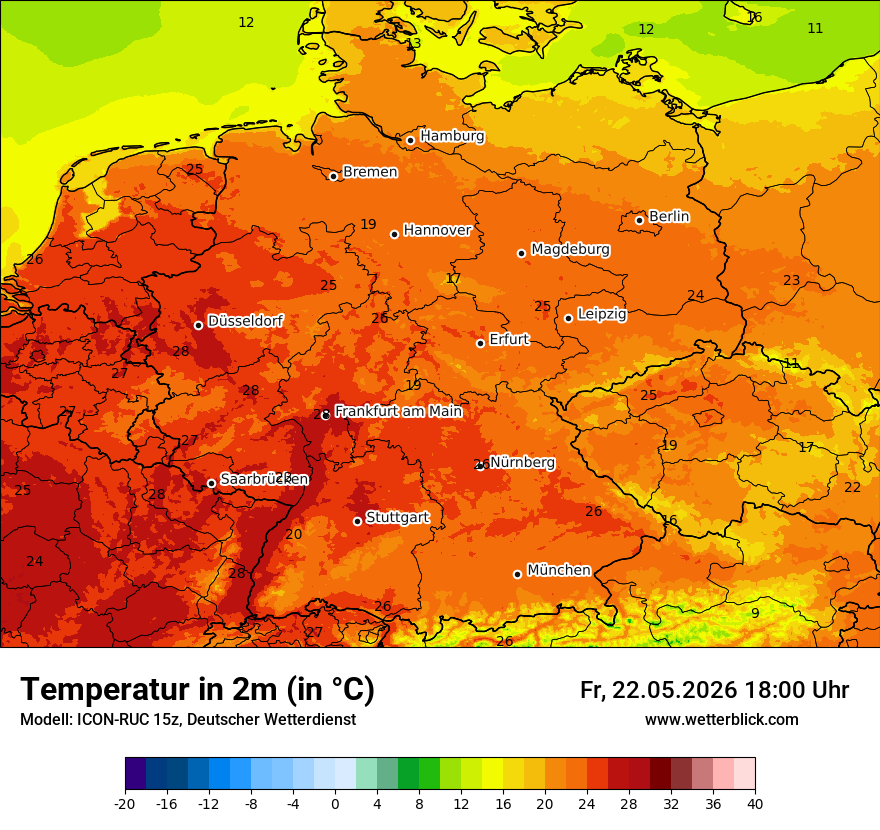 Wetterbild ICON-RUC