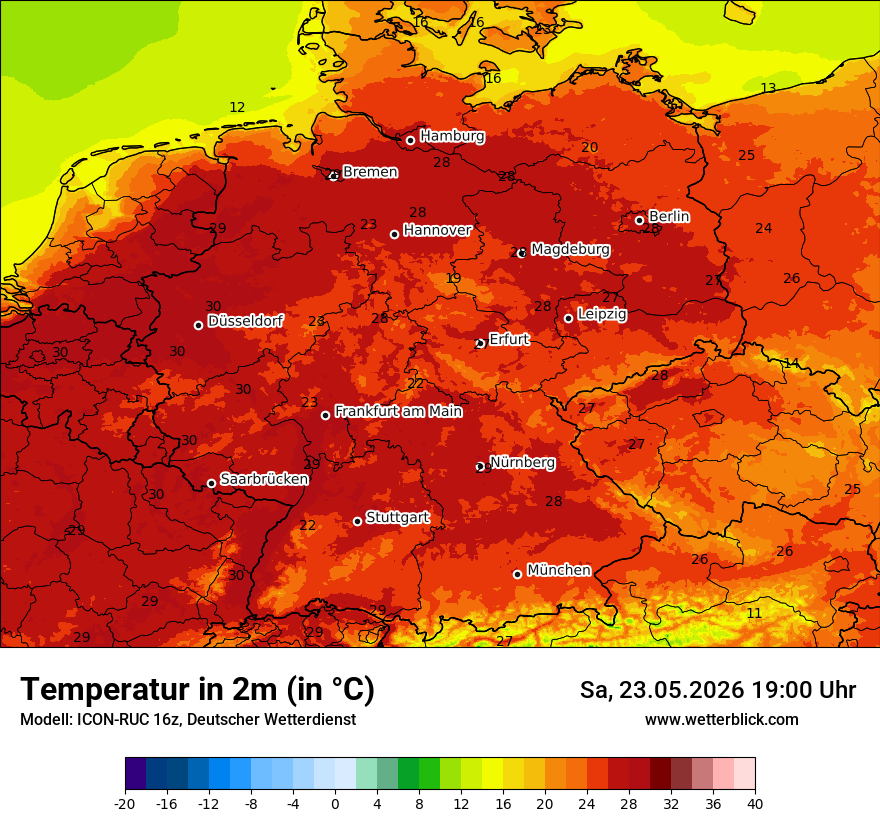 Wetterbild ICON-RUC
