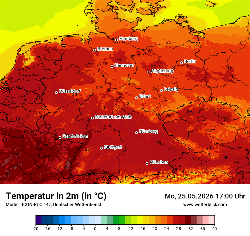Wetterbild ICON-RUC