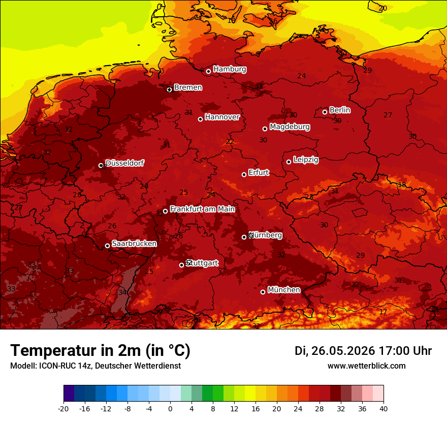 Wetterbild ICON-RUC