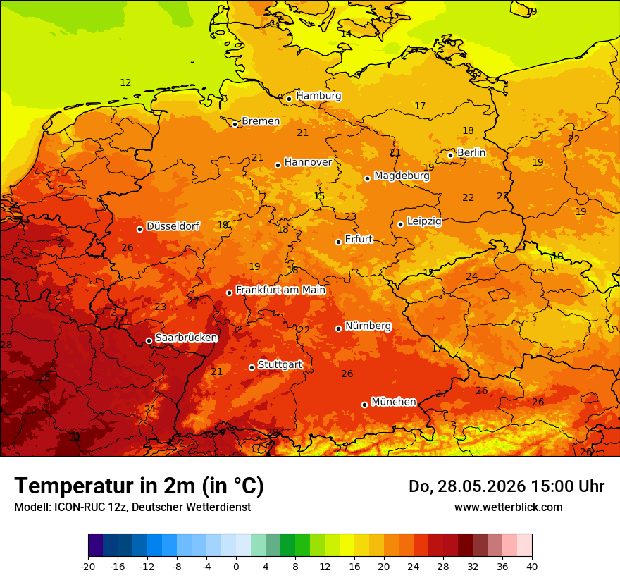 Wetterbild ICON-RUC