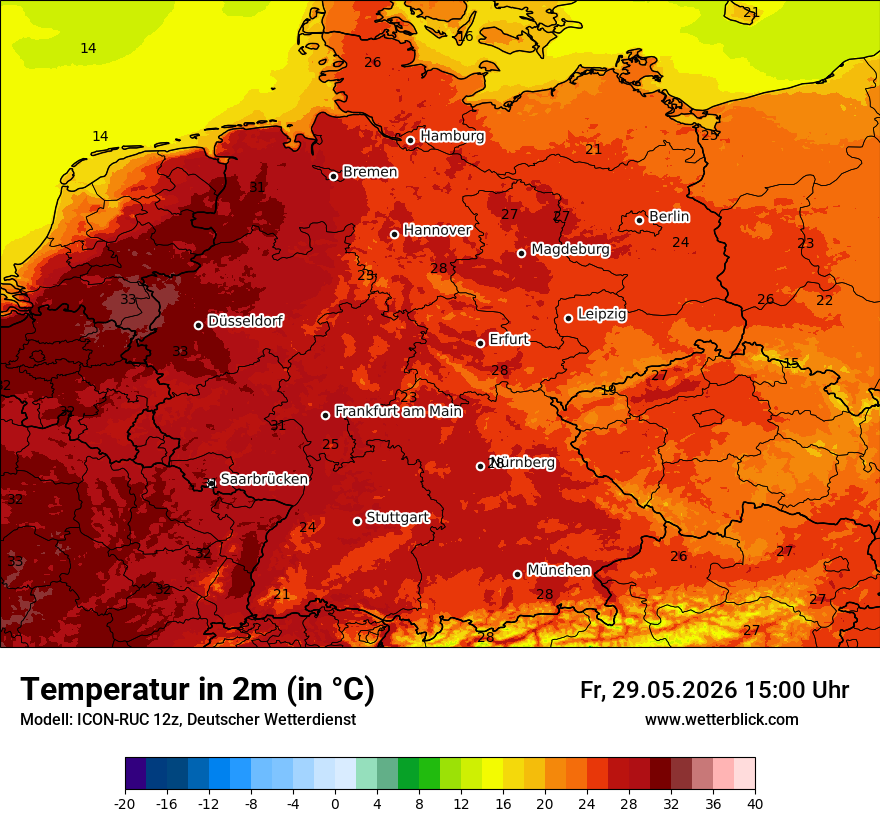 Wetterbild ICON-RUC