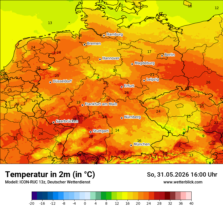 Wetterbild ICON-RUC