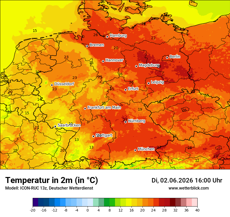 Wetterbild ICON-RUC