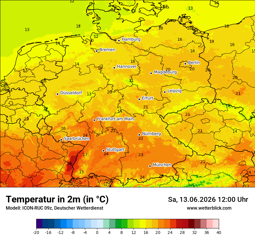 Wetterbild ICON-RUC