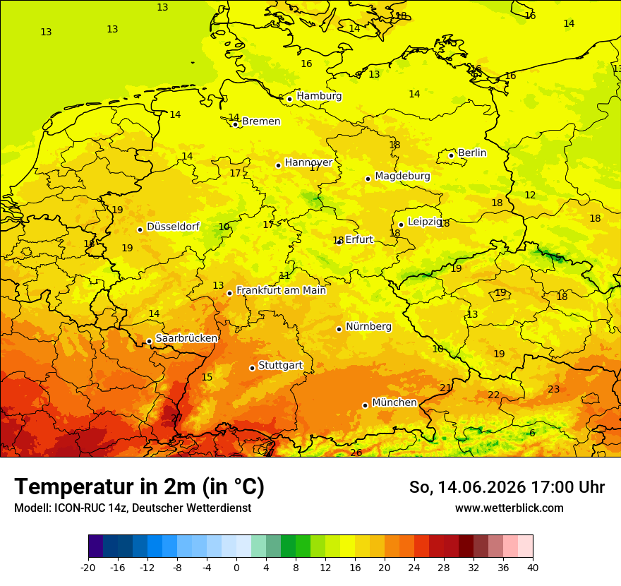 Wetterbild ICON-RUC