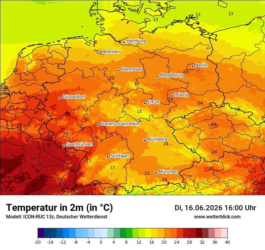 Wetterbild ICON-RUC